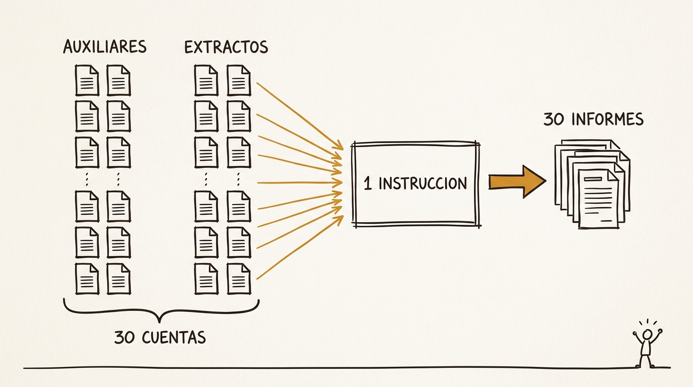 Una instrucción, 30 conciliaciones