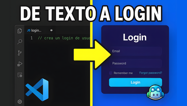 Diseña interfaces de login sin escribir código con VS Code y Copilot en modo agente